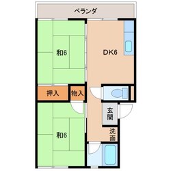 第２矢田マンションの物件間取画像